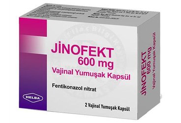 Jinofekt 600 mg Vajinal Yumuşak Kapsül, 2 ADET