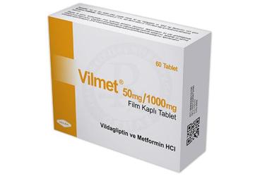 VILMET 50 MG/1000 MG FILM KAPLI TABLET ,TABLET, 60 ADET