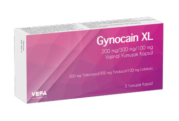GYNOCAİN XL 200 MG/300 MG/100 MG VAJİNAL YUMUŞAK KAPSÜL, 3 KAPSÜL