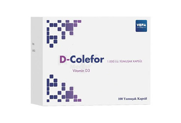 D-Colefor 1.000 IU Yumuşak Kapsül (100 adet)