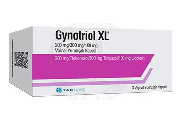 Gynotriol XL 200 mg/300 mg/100 mg Vajinal Yumuşak Kapsül (3 Adet)