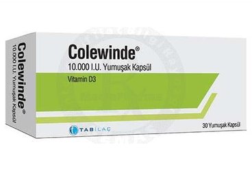 Colewinde 10.000 I.U. Yumuşak Kapsül (30 adet)