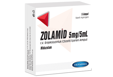 ZOLAMID 5 MG/5 ML IV/IM/REKTAL KULLANIM İÇİN ÇÖZELTİ İÇEREN AMPUL, 5 ADET