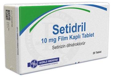 SETİDRİL 20 MG FILM KAPLI TABLET, 10 ADET