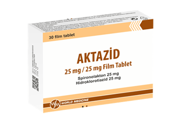 AKTAZİD 25 MG/25 MG FİLM KAPLI TABLET, 30 ADET