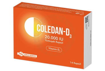 COLEDAN-D3 20.000 I.U. YUMUŞAK KAPSÜL, 14 ADET