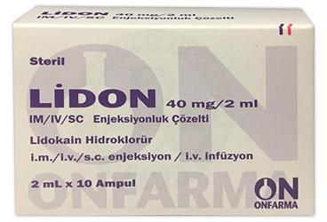 LİDON 40 MG/2 ML IM/IV/SC ENJEKSİYONLUK ÇÖZELTİ, 10 ADET