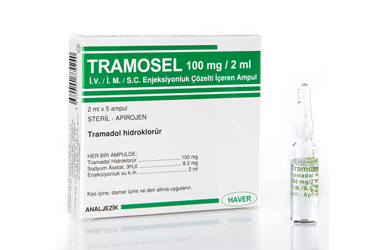 TRAMOSEL 100MG/2ML I.V./I.M./S.C. ENJEKSIYONLUK ÇÖZELTI IÇEREN AMPUL