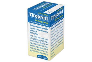 TIROPREST 12.5 MG/50 ML I.V. INFÜZYON IÇIN KONSANTRE ÇÖZELTI IÇEREN FLAKON ,1 ADET