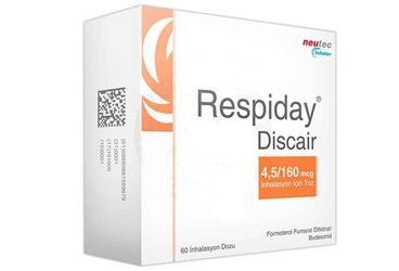 RESPIDAY DISCAIR 4,5/160 MCG INHALASYON ICIN TOZ, 60 DOZ