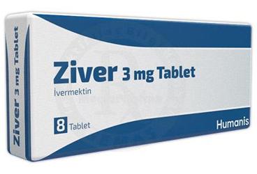 ZİVER 3 MG TABLET, 8 ADET