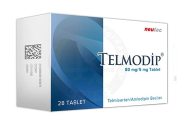 TELMODIP 80 MG/5 MG TABLET, TABLET, 28 ADET