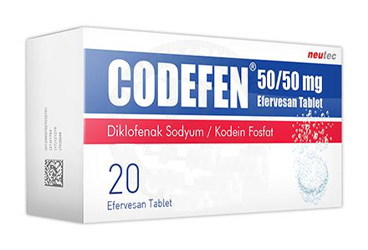 CODEFEN 50/50 MG EFERVESAN TABLET, 30 ADET