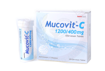 MUCOVIT-C 1200/400MG EFERVESAN TABLET, TABLET, 30 ADET