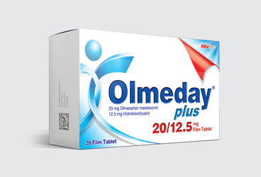 OLMEDAY PLUS 20 MG/12.5 MG FILM KAPLI TABLET, 28 ADET
