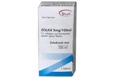 ZOLKA 5 MG/100 ML IV İNFÜZYON İÇİN KONSANTRE ÇÖZELTİ İÇEREN FLAKON, 1 ADET