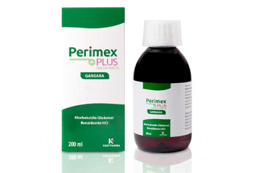 PERİMEX PLUS %0,12+%0,15 GARGARA, 200 ML
