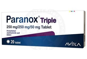 PARANOX TRIPLE 250 MG/250 MG/50 MG TABLET, 20 ADET