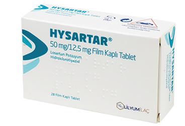 HYSARTAR 50 MG/12,5 MG FİLM KAPLI TABLET