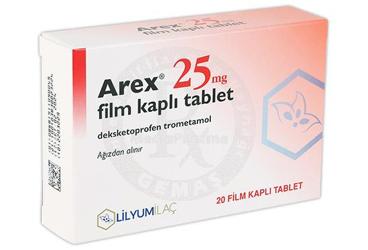 AREX 25 MG FILM TABLET, 20 ADET