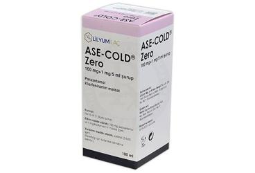 ASE-COLD ZERO 160 MG + 1 MG/5 ML ŞURUP, 100 ML