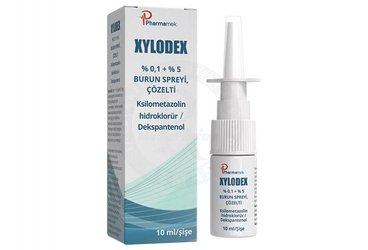 Xylodex %0,1 + %5 Burun Spreyi, Çözelti (10 mL)