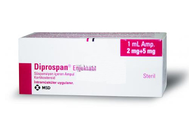 DİPROSPAN 5 MG+2 MG/1 MLENJEKSİYONLUK SÜSPANSİYON, 1ADET