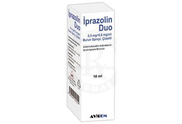 İPRAZOLİN DUO 0,5 MG + 0,6 MG/ML BURUN SPREYİ, ÇÖZELTİ, 10 ML