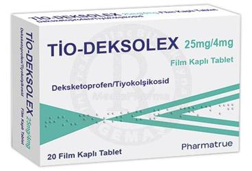 Tio-Deksolex 25 mg/4 mg Film Kaplı Tablet, 20 ADET