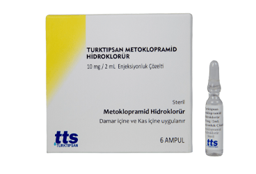 TURKTIPSAN METOKLOPRAMID HIDROKLORÜR 10 MG/2 ML AMPUL, 6 ADET