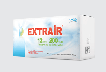 EXTRAIR 12 MCG-200 MCG INHALASYON ICIN TOZ ICEREN KAPSÜL, 60+60 ADET
