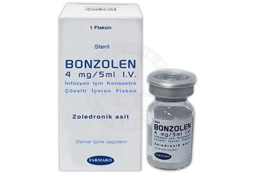 BONZOLEN 4 MG/5 ML I.V. INFÜZYON IÇIN KONSANTRE ÇÖZELTI IÇEREN FLAKON, 1 ADET