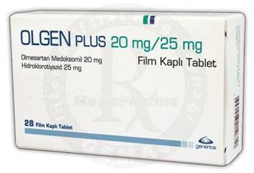 OLGEN PLUS 20 MG/25 MG FILM KAPLI TABLET, 28 ADET