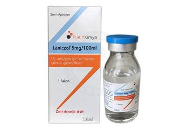 LANICZOL 5MG/100ML IV INFÜZYON IÇIN KONSANTRE ÇÖZELTI IÇEREN FLAKON ,FLAKON, 1 ADET