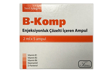 B-KOMP ENJEKSIYONLUK ÇÖZELTI IÇEREN AMPUL, 5 ADET
