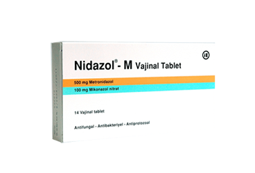 NIDAZOL-M 500 MG/100 MG VAJİNAL TABLET, 14 ADET