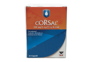 CORSAL 300 MG/5 MG/2 MG KAPSUL, 30 ADET