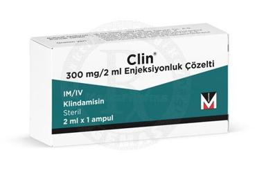 CLIN 300 MG/2 ML ENJEKSİYONLUK ÇÖZELTİ, 1 ADET