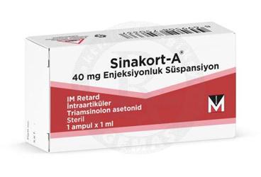 SİNAKORT-A 40 MG IM//İA/İNTRABURSAL ENJEKSİYONLUK SÜSPANSİYON