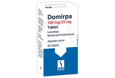 DOMİRPA 100 MG/25 MG TABLET, 30 ADET