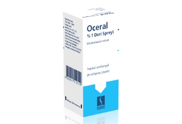 OCERAL %1 DERİYE UYGULANACAK SPREY, ÇÖZELTİ 20 ML