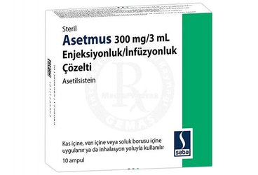 Asetmus 300 mg/3 ml Enjeksiyonluk/İnfüzyonluk Çözelti (10 adet)