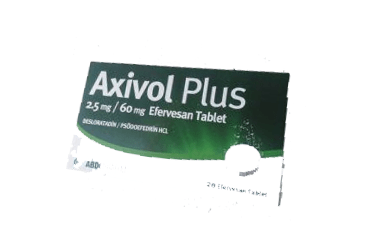 AXIVOL PLUS 2.5 MG / 60 MG EFERVESAN TABLET, 20 ADET