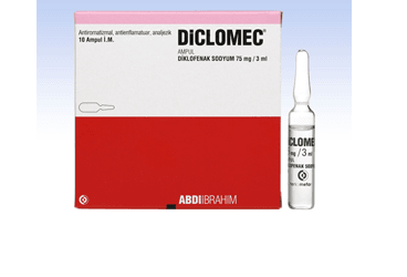 DICLOMEC 75 MG/3 ML IM ENJEKSİYONLUK ÇÖZELTİ İÇEREN AMPUL, 4 ADET