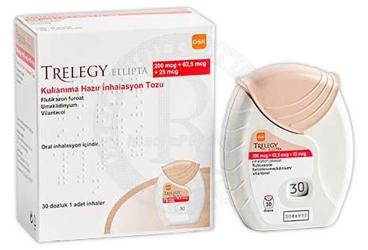 TRELEGY ELLİPTA 200 MCG + 62,5 MCG + 25 MCG KULLANIMA HAZIR İNHALASYON TOZU, 30 DOZ