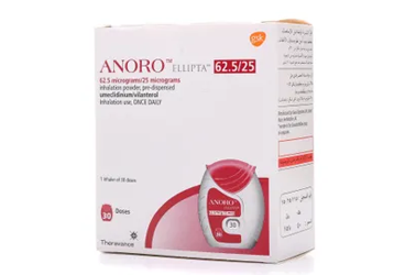 ANORO ELLIPTA 62.5 MCG + 25 MCG KULLANIMA HAZIR INHALASYON TOZU, 30 DOZ