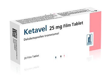 KETAVEL 25 MG FILM KAPLI TABLET, 20 ADET
