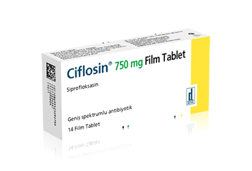 CIFLOSIN 750 MG FILM KAPLI TABLET, 14 ADET