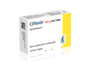 CIFLOSIN 500 MG FILM KAPLI TABLET, 10 ADET