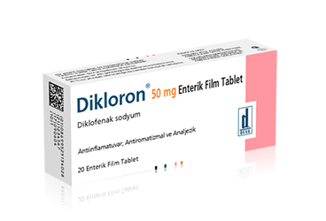 DIKLORON 50 MG ENTERIK KAPLI TABLET, 20 TABLET
